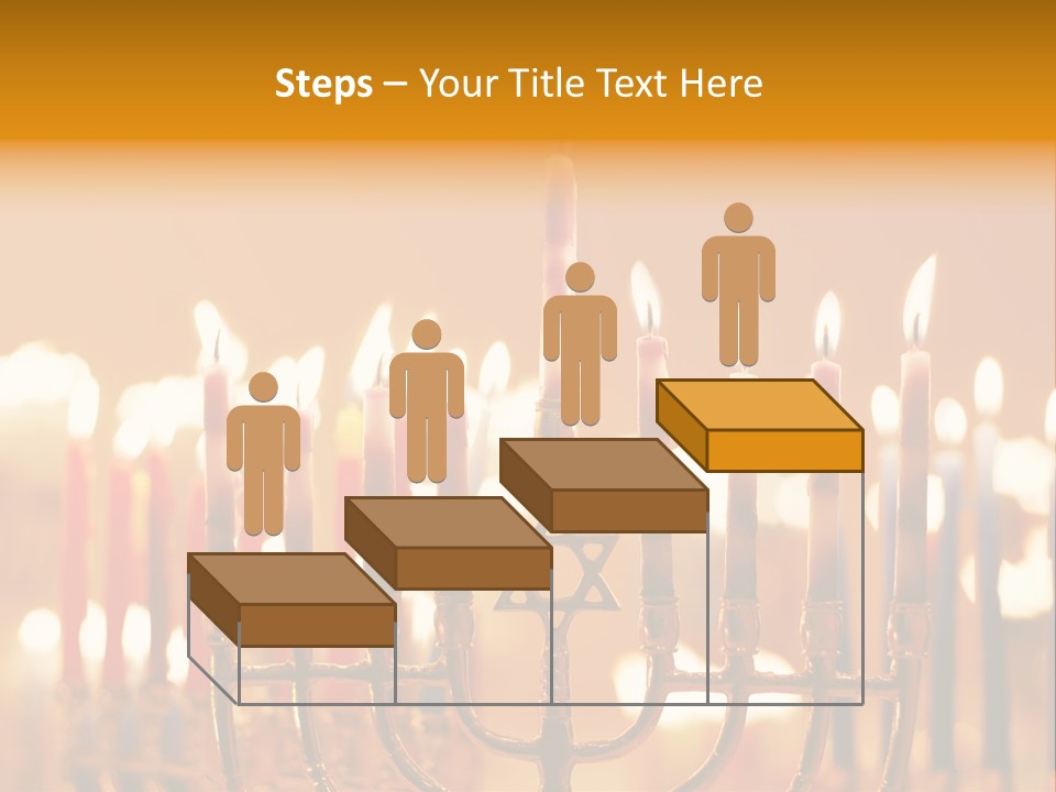 Seasonal Menorah Traditional PowerPoint Template