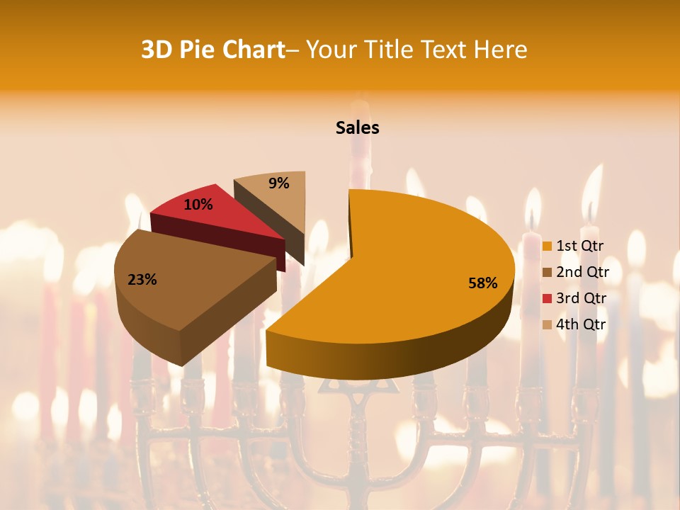 Seasonal Menorah Traditional PowerPoint Template