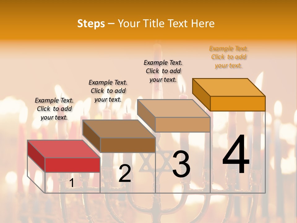 Seasonal Menorah Traditional PowerPoint Template