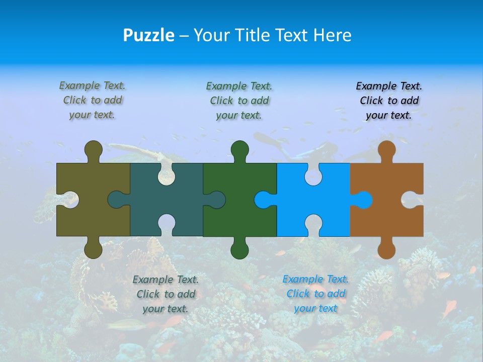 Tropical Fish Reptile Scuba PowerPoint Template