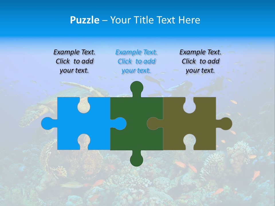 Tropical Fish Reptile Scuba PowerPoint Template