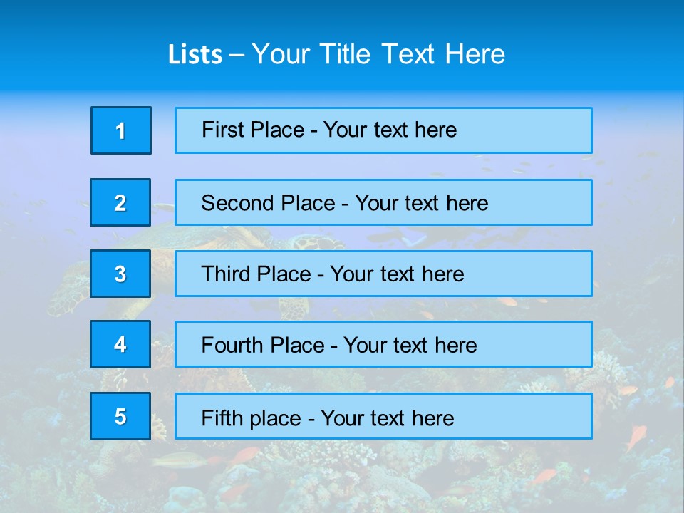 Tropical Fish Reptile Scuba PowerPoint Template