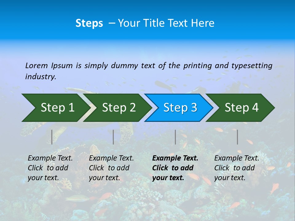 Tropical Fish Reptile Scuba PowerPoint Template