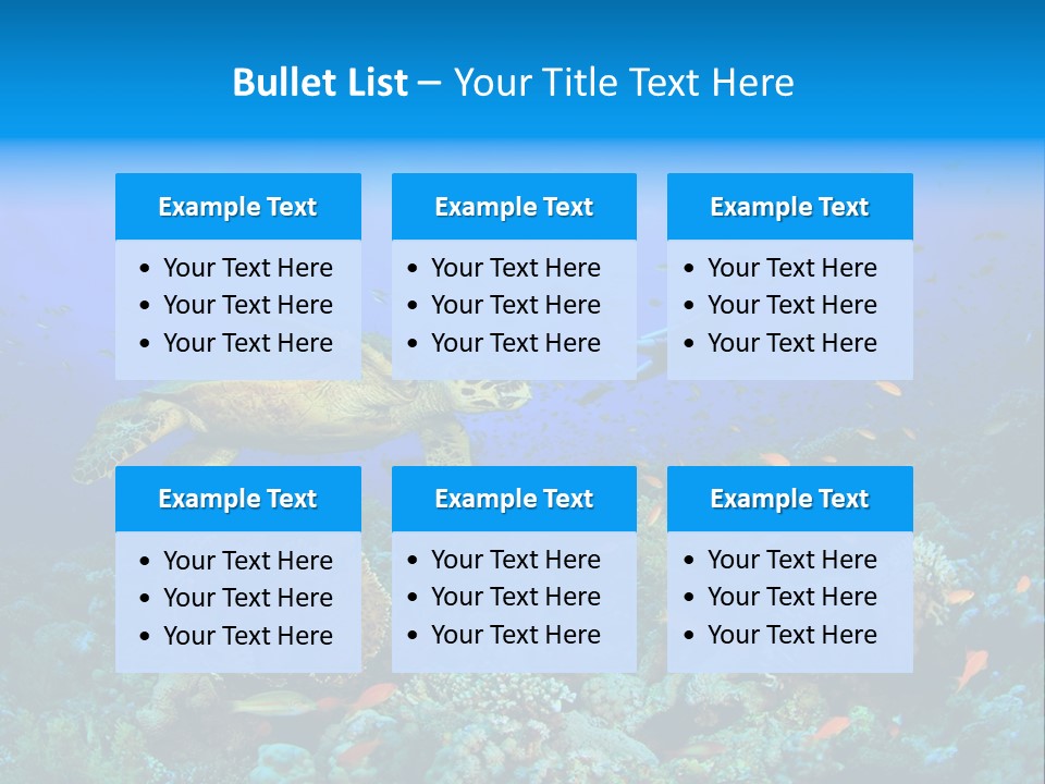 Tropical Fish Reptile Scuba PowerPoint Template