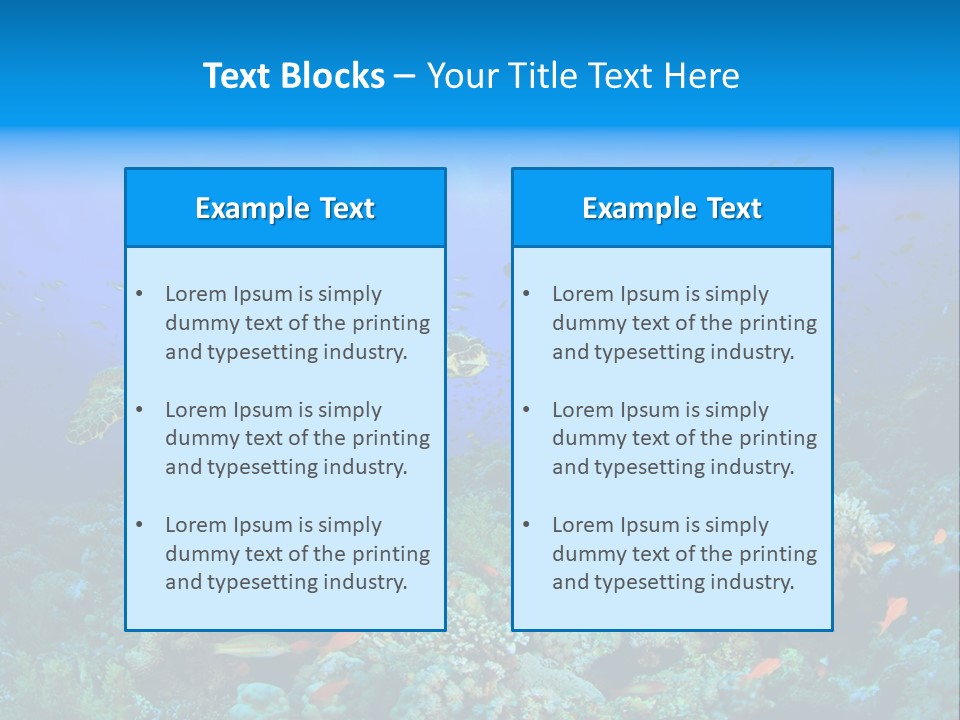Tropical Fish Reptile Scuba PowerPoint Template