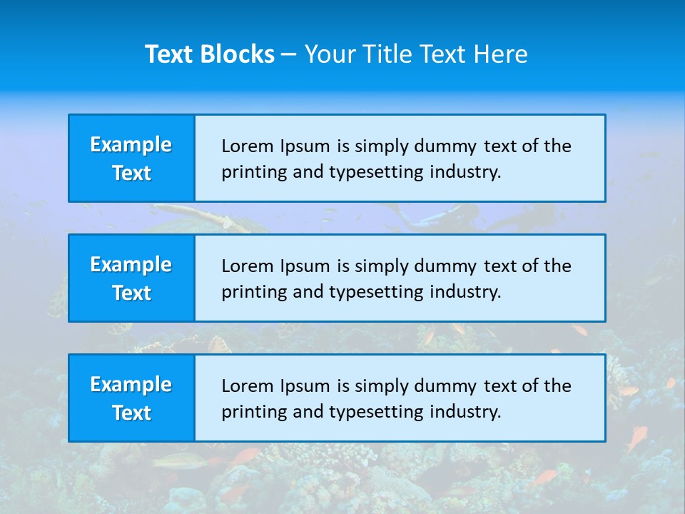 Tropical Fish Reptile Scuba PowerPoint Template