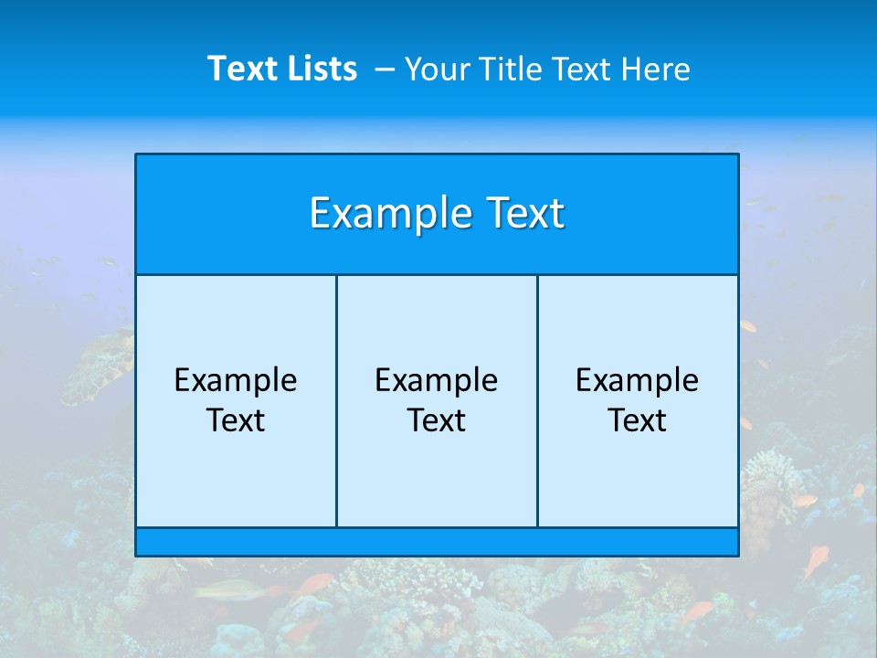 Tropical Fish Reptile Scuba PowerPoint Template