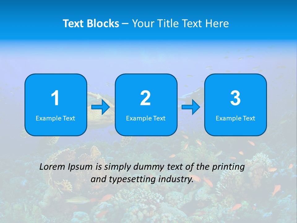 Tropical Fish Reptile Scuba PowerPoint Template