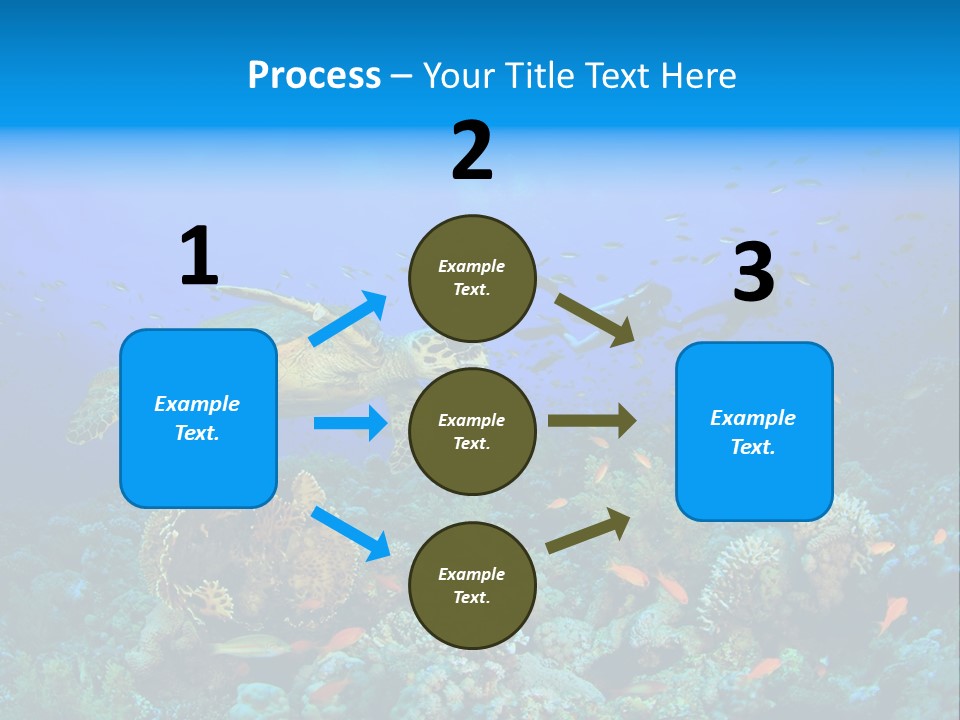 Tropical Fish Reptile Scuba PowerPoint Template