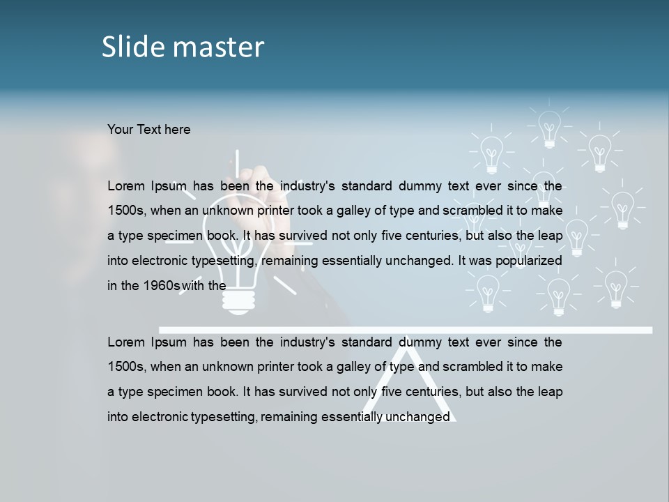 Hand Weight Drawing PowerPoint Template