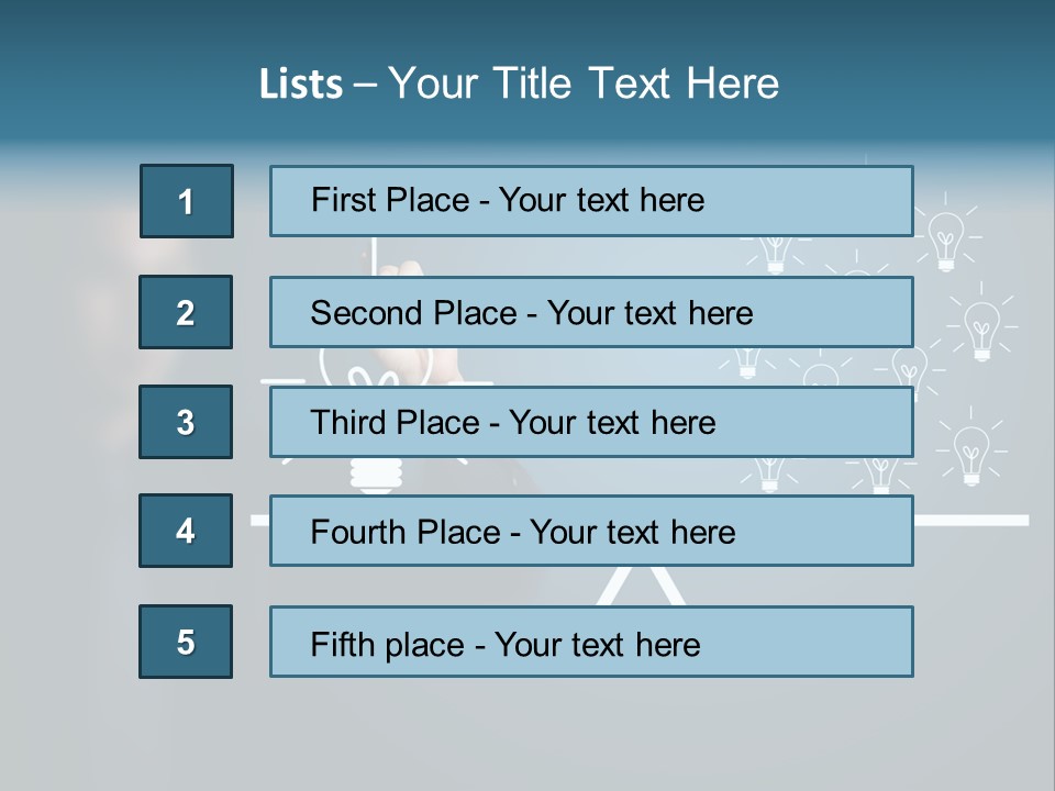 Hand Weight Drawing PowerPoint Template