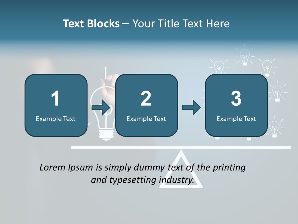 Hand Weight Drawing PowerPoint Template