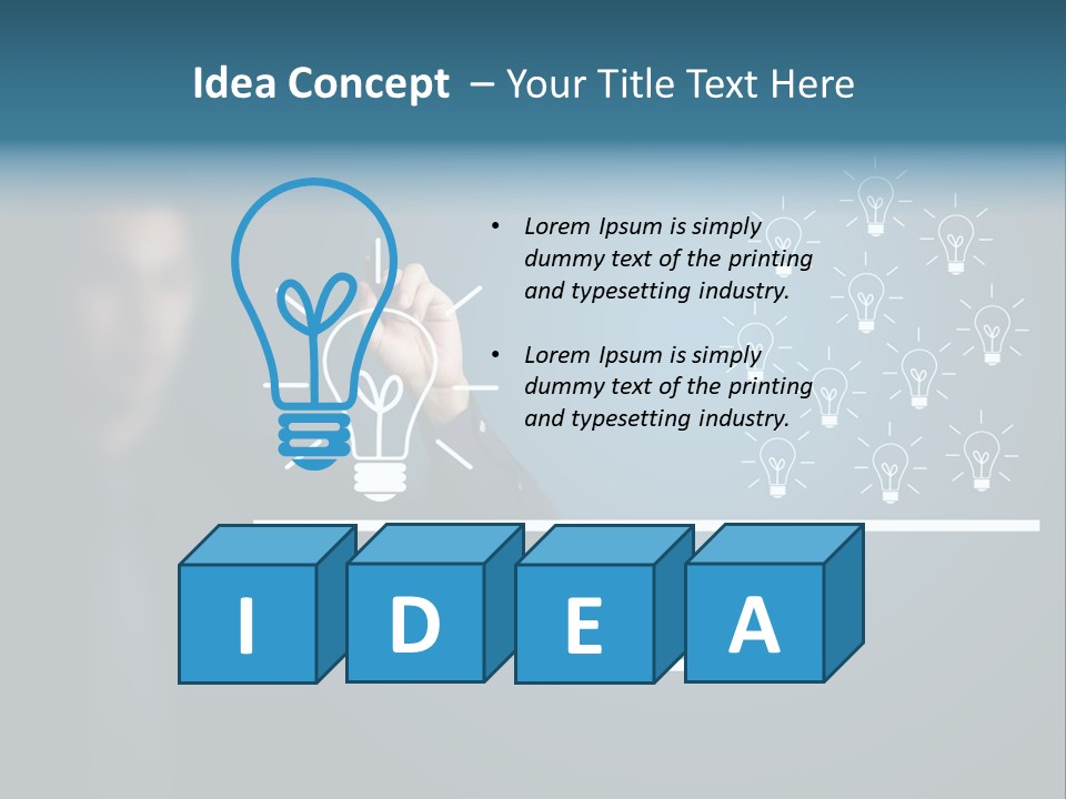 Hand Weight Drawing PowerPoint Template