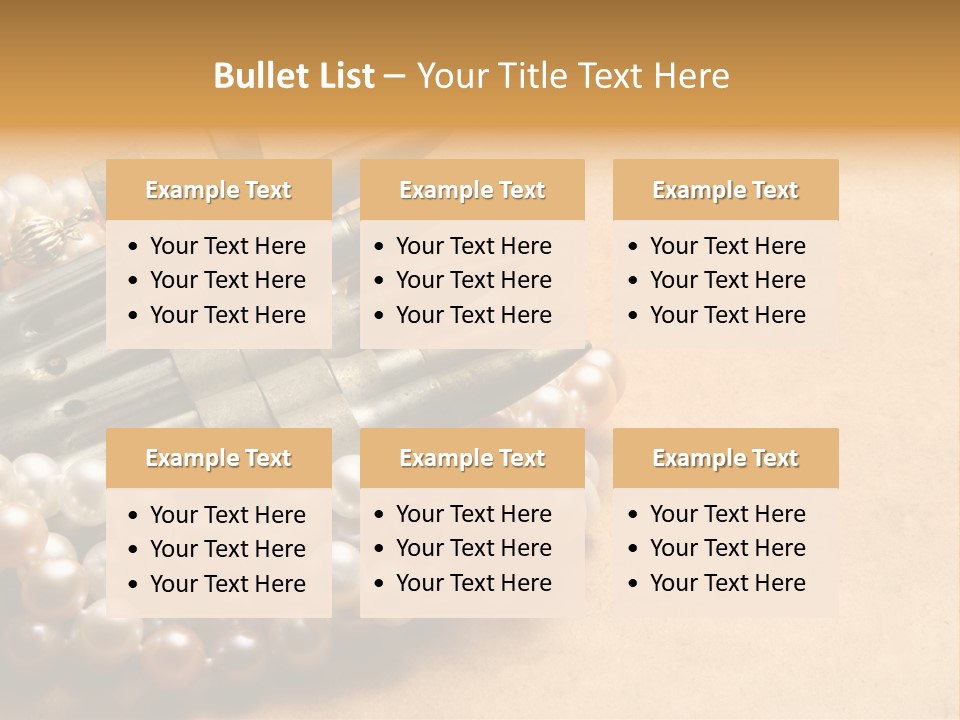 Bullet White Marriage PowerPoint Template