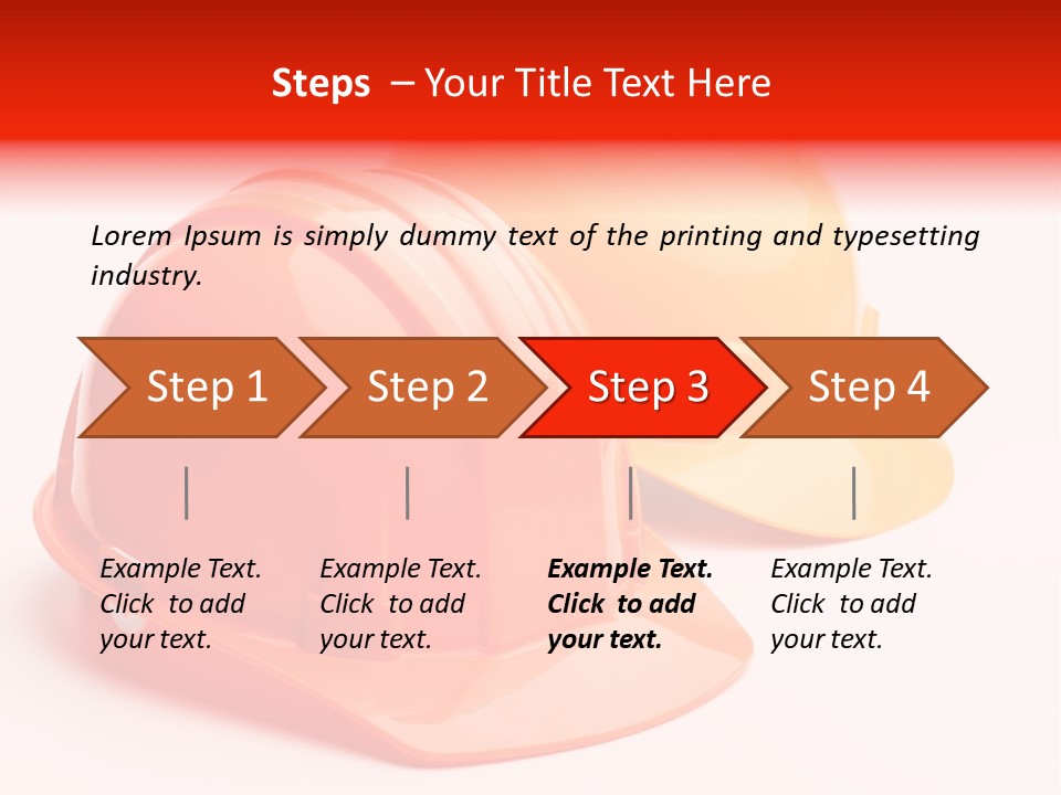 Yellow Helmet Pair PowerPoint Template