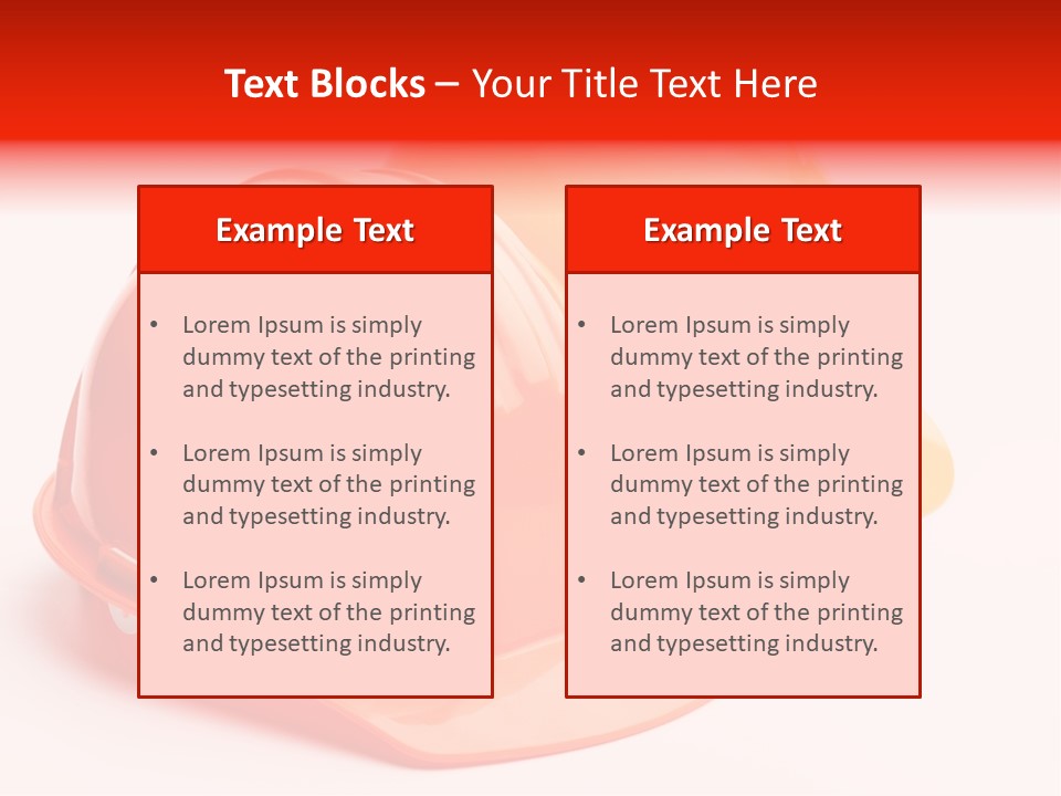 Yellow Helmet Pair PowerPoint Template