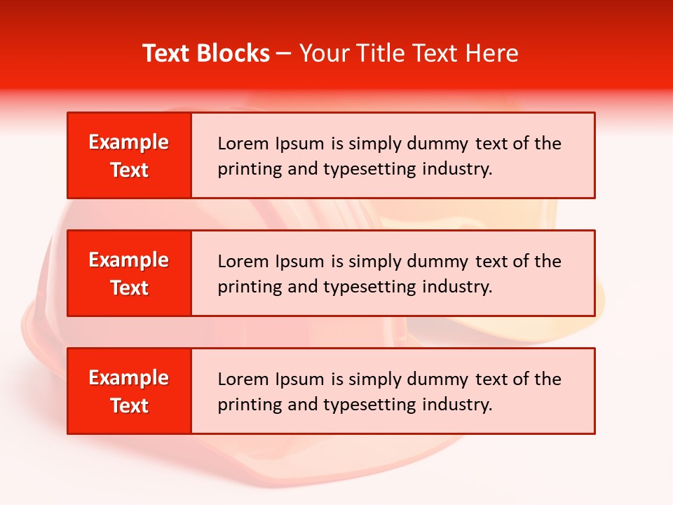 Yellow Helmet Pair PowerPoint Template
