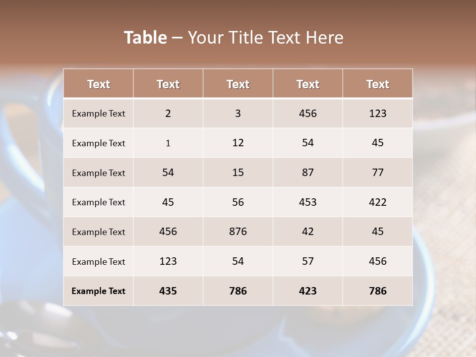 Selective Focus Hot Cacao PowerPoint Template