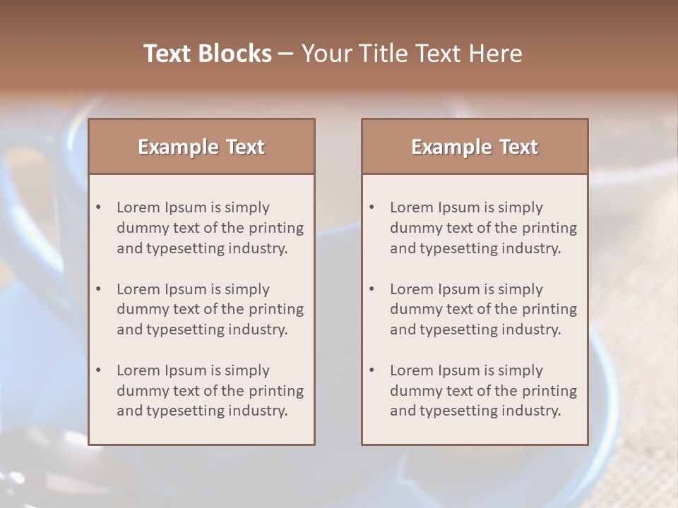 Selective Focus Hot Cacao PowerPoint Template