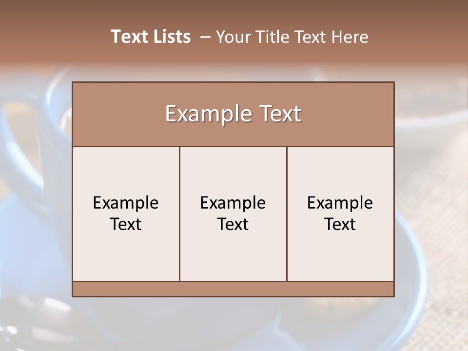 Selective Focus Hot Cacao PowerPoint Template