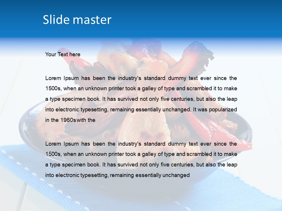 Steak Pork Roasted PowerPoint Template