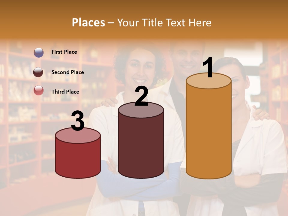 Disease Medicine Saleswoman PowerPoint Template