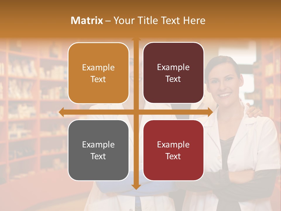 Disease Medicine Saleswoman PowerPoint Template