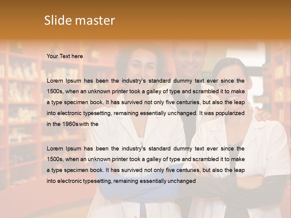 Disease Medicine Saleswoman PowerPoint Template