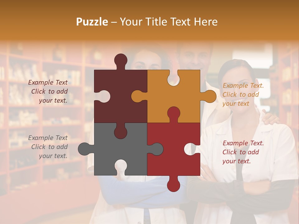 Disease Medicine Saleswoman PowerPoint Template