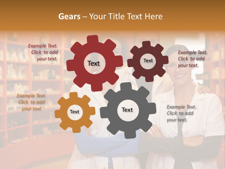 Disease Medicine Saleswoman PowerPoint Template