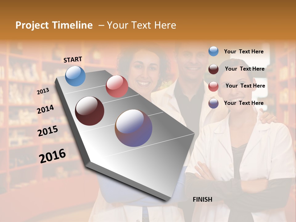 Disease Medicine Saleswoman PowerPoint Template