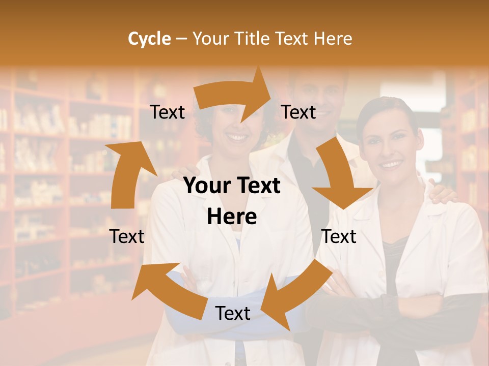 Disease Medicine Saleswoman PowerPoint Template