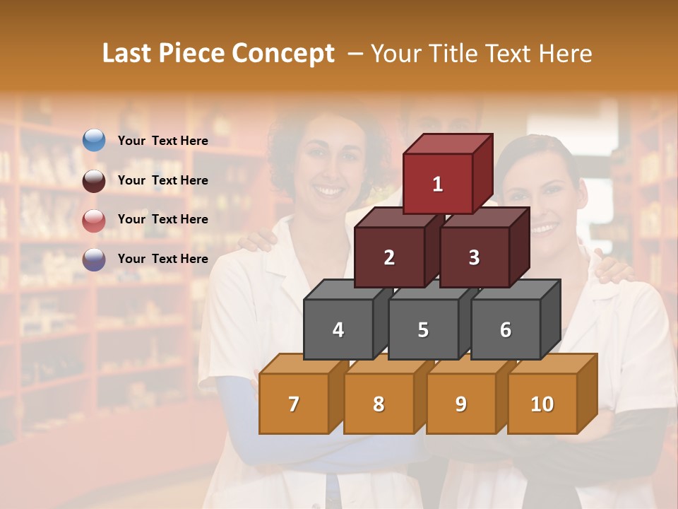 Disease Medicine Saleswoman PowerPoint Template