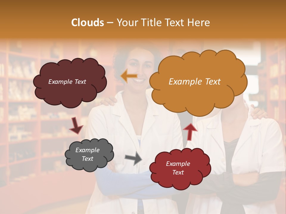Disease Medicine Saleswoman PowerPoint Template