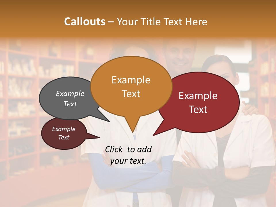 Disease Medicine Saleswoman PowerPoint Template