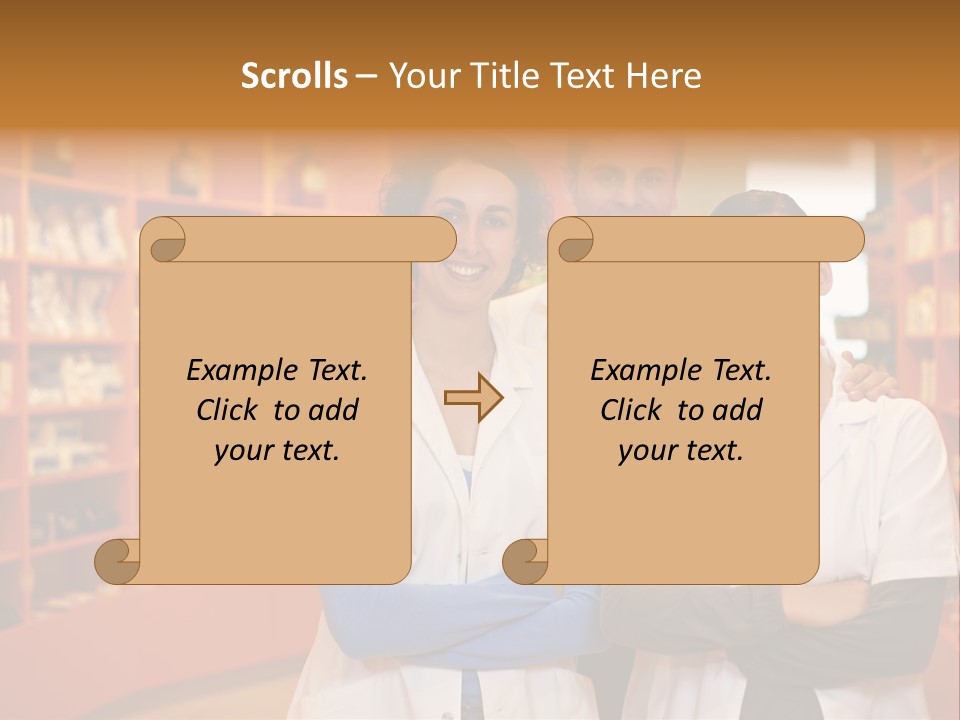 Disease Medicine Saleswoman PowerPoint Template