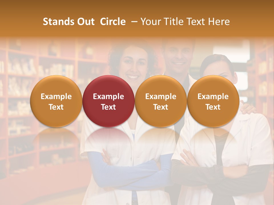 Disease Medicine Saleswoman PowerPoint Template