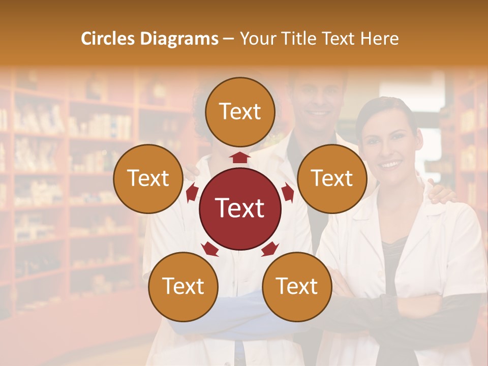 Disease Medicine Saleswoman PowerPoint Template