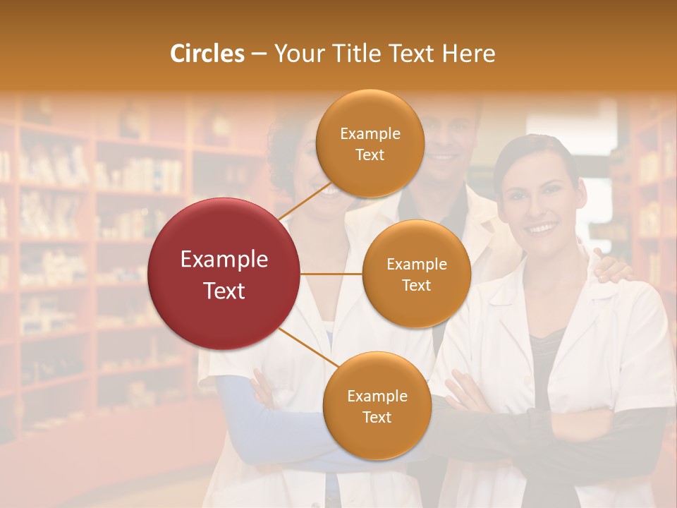 Disease Medicine Saleswoman PowerPoint Template