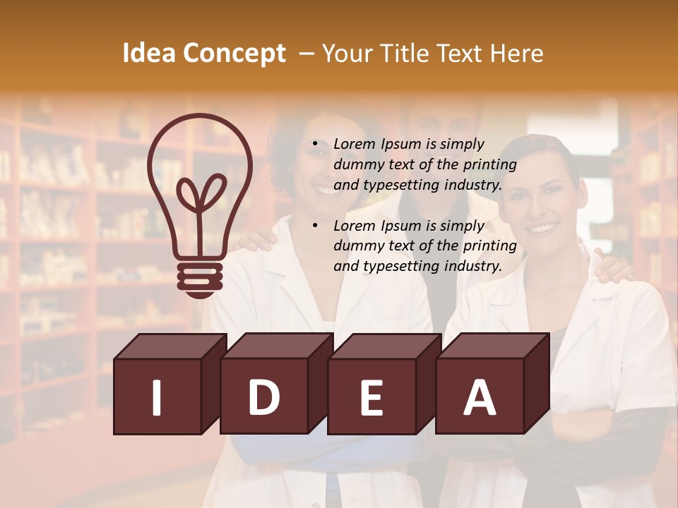 Disease Medicine Saleswoman PowerPoint Template