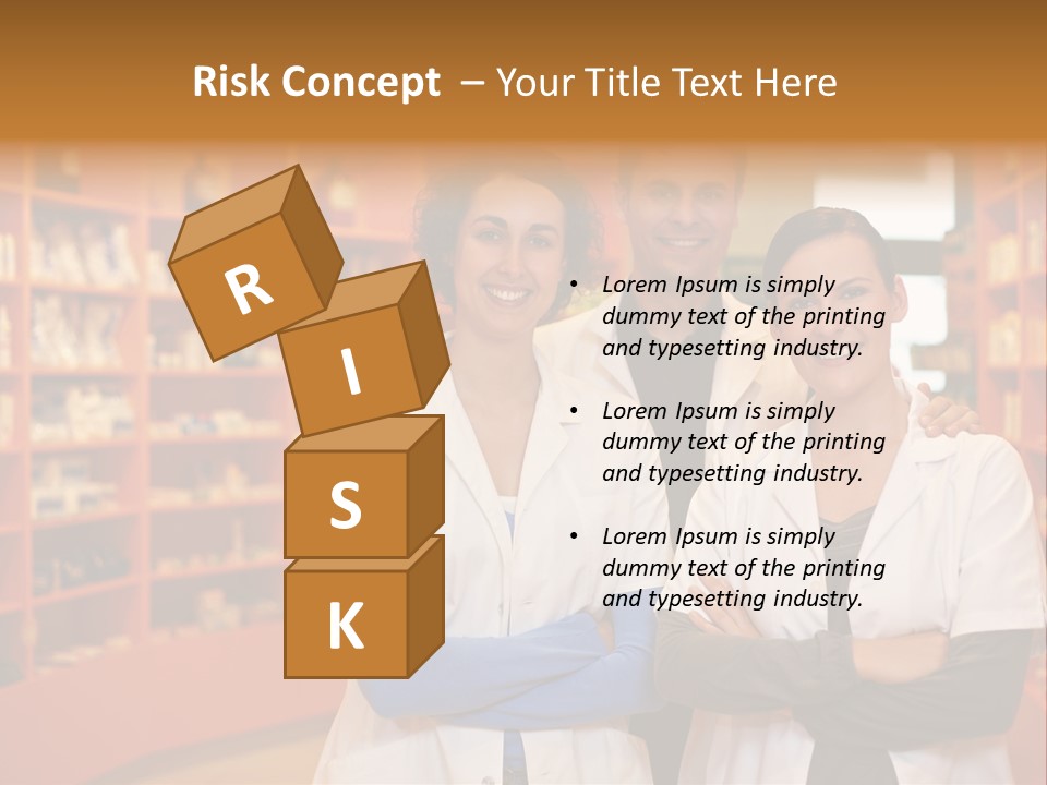 Disease Medicine Saleswoman PowerPoint Template