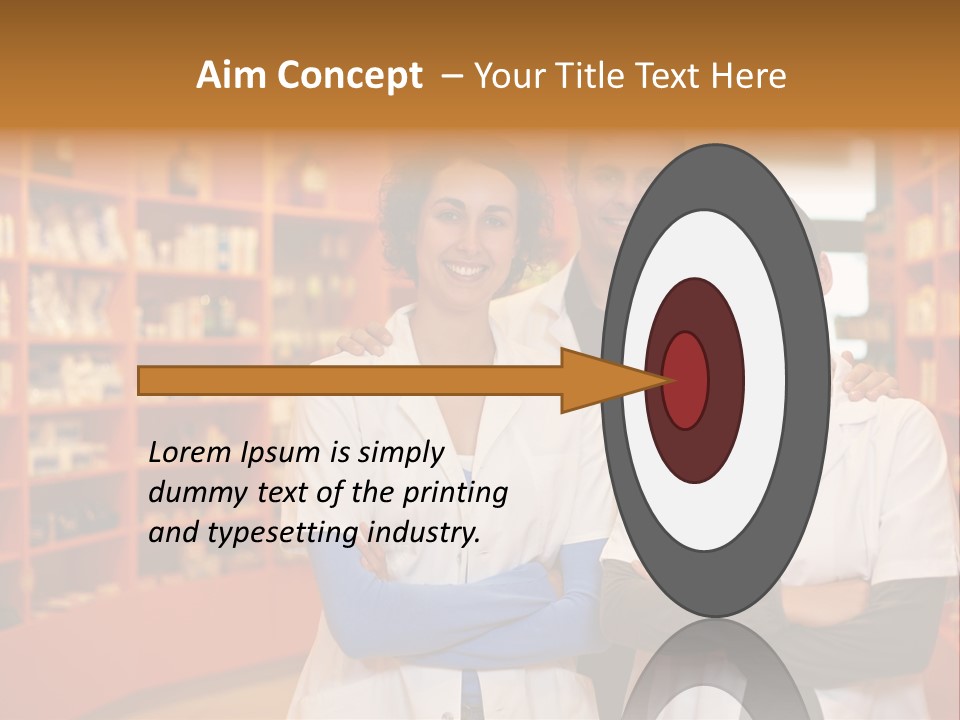 Disease Medicine Saleswoman PowerPoint Template