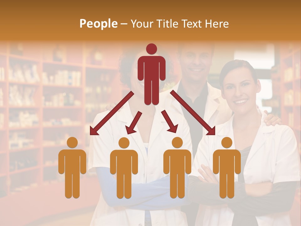 Disease Medicine Saleswoman PowerPoint Template