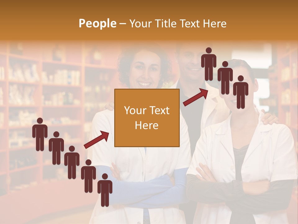 Disease Medicine Saleswoman PowerPoint Template