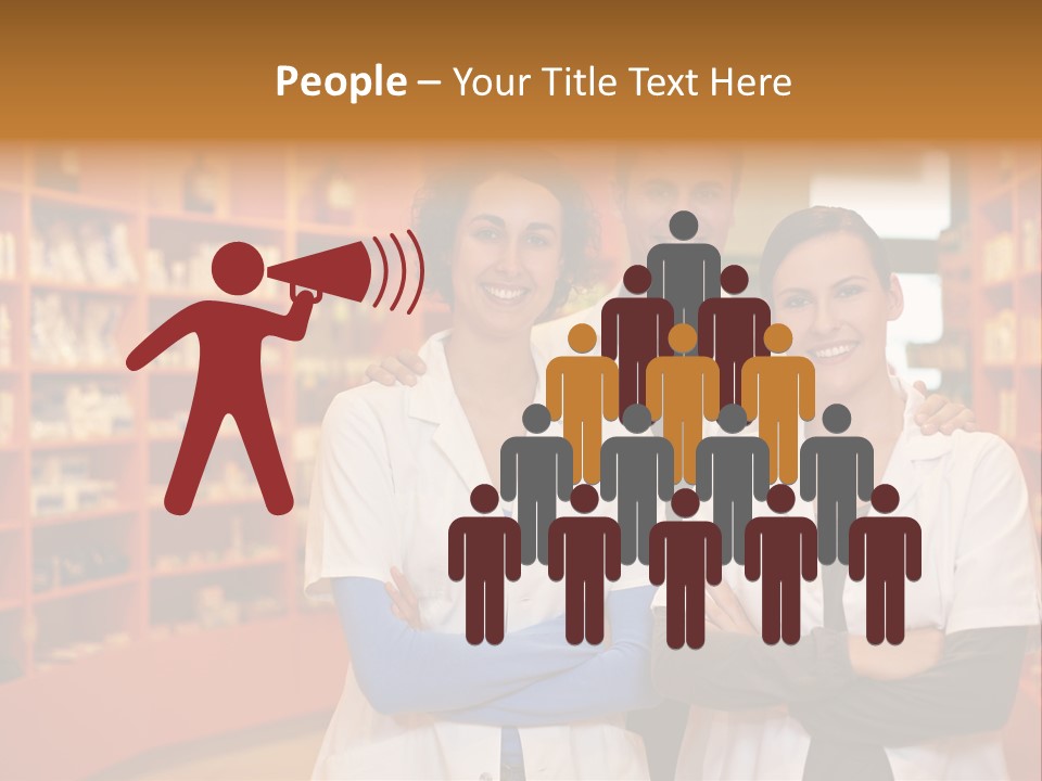 Disease Medicine Saleswoman PowerPoint Template