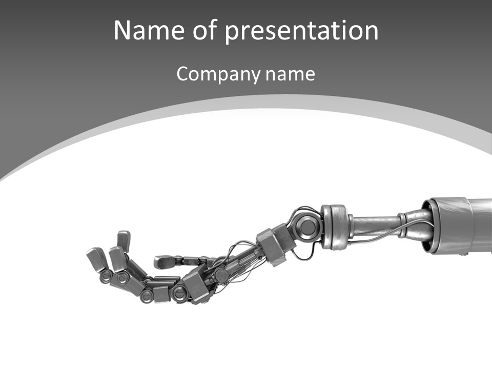 Computer Animal Finger Prosthetic PowerPoint Template