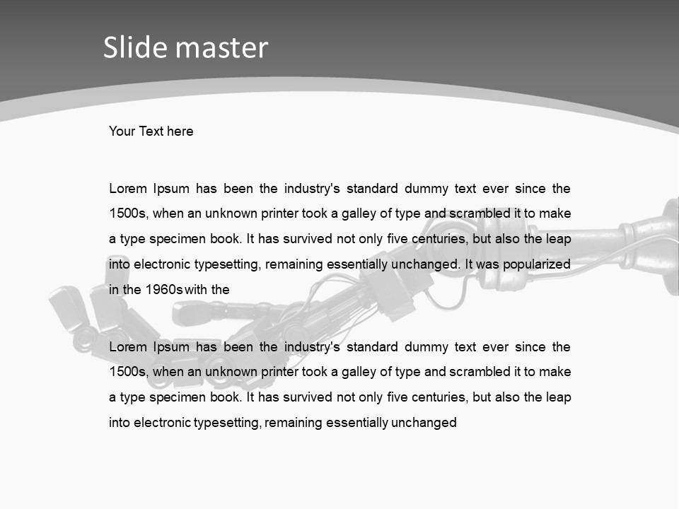 Computer Animal Finger Prosthetic PowerPoint Template