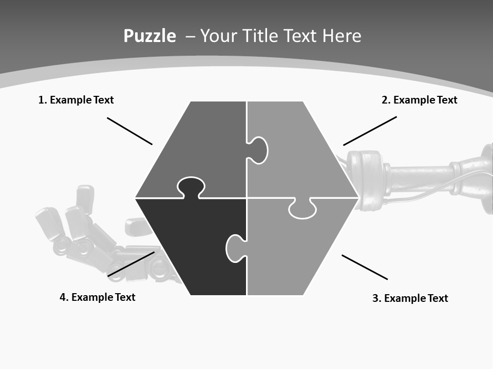 Computer Animal Finger Prosthetic PowerPoint Template
