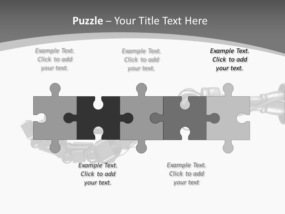 Computer Animal Finger Prosthetic PowerPoint Template