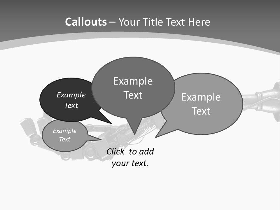Computer Animal Finger Prosthetic PowerPoint Template